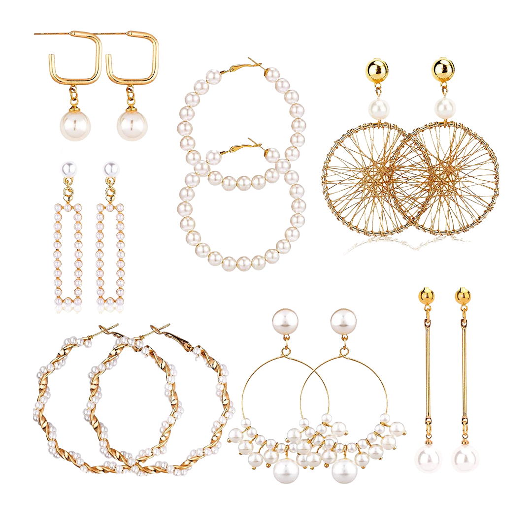 Gold & Pearl Earring Collection