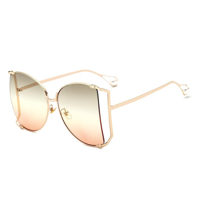 Butterfly Pearl Oversized Sunglasses